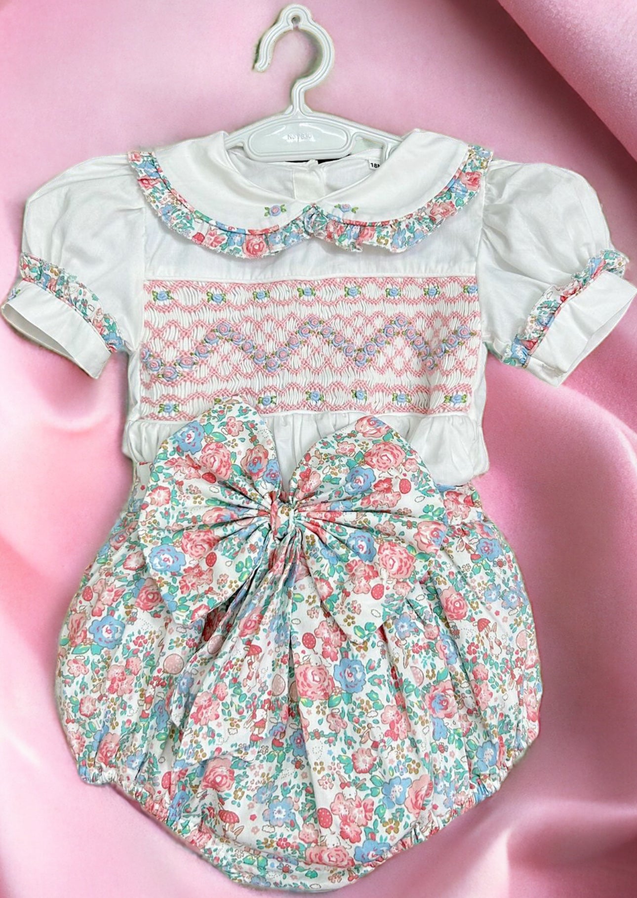 Floral girls romper NO HAIR BOWS