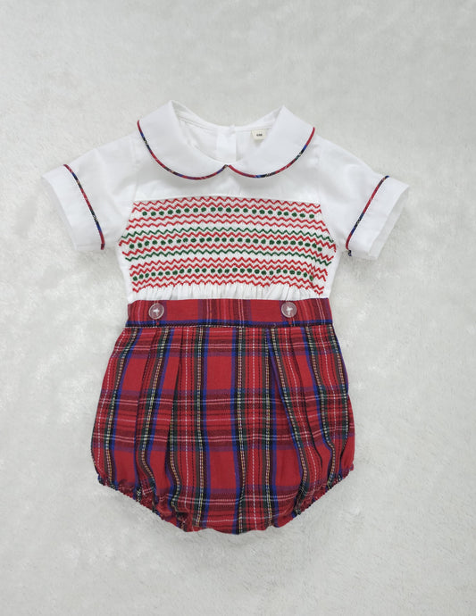 Tartan boy suit PRE ORDER HERE IN 2 WEEKS ( got matching girls romper available and dress )