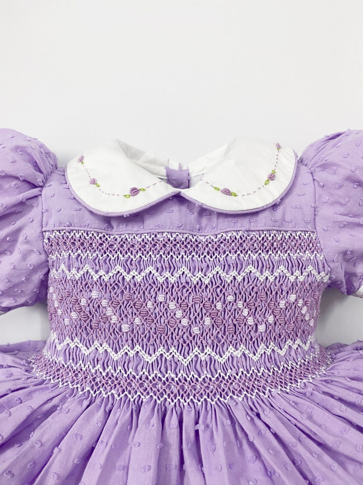 Luxe lilac smocked dress ( got matching romper for sale as well )