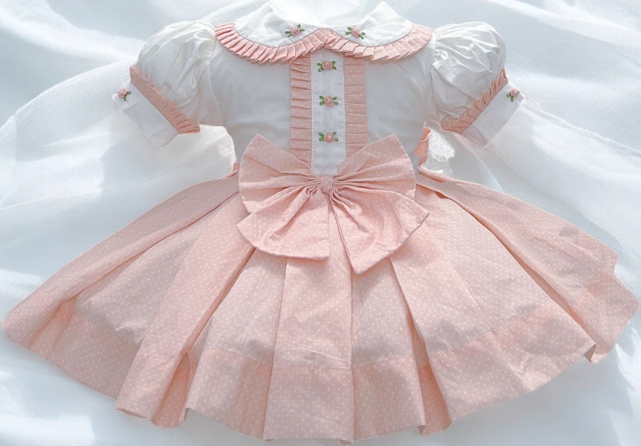 Peach classic dress