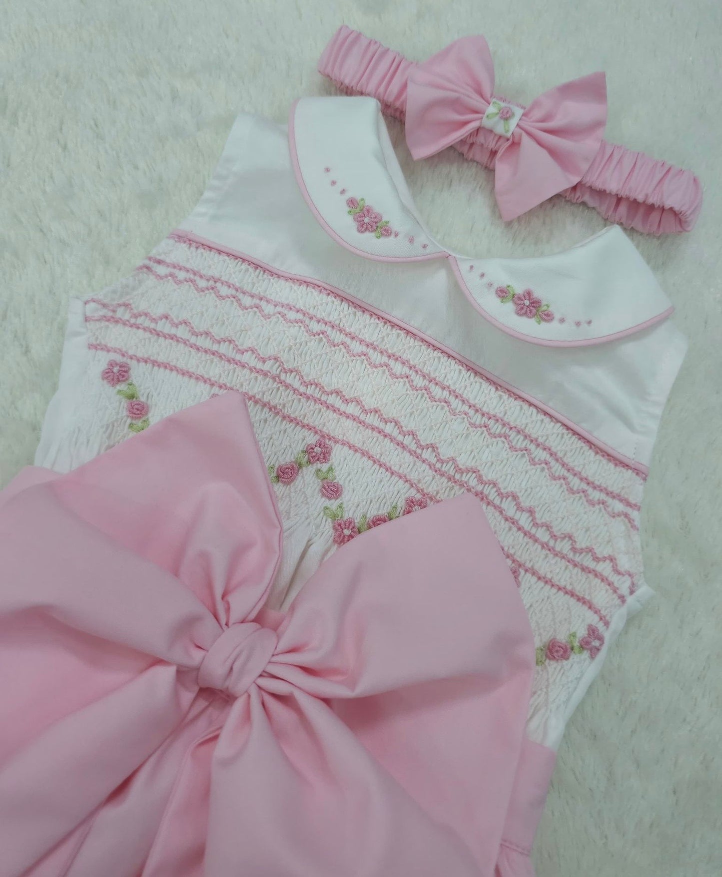 Pink sleeveless romper