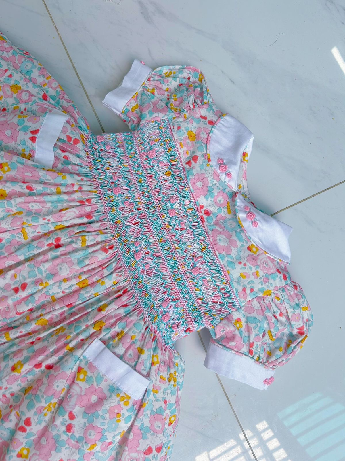 Floral smocked dress