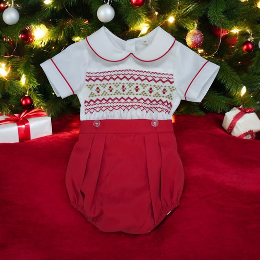 Boys smocked suit ( got matching dress )