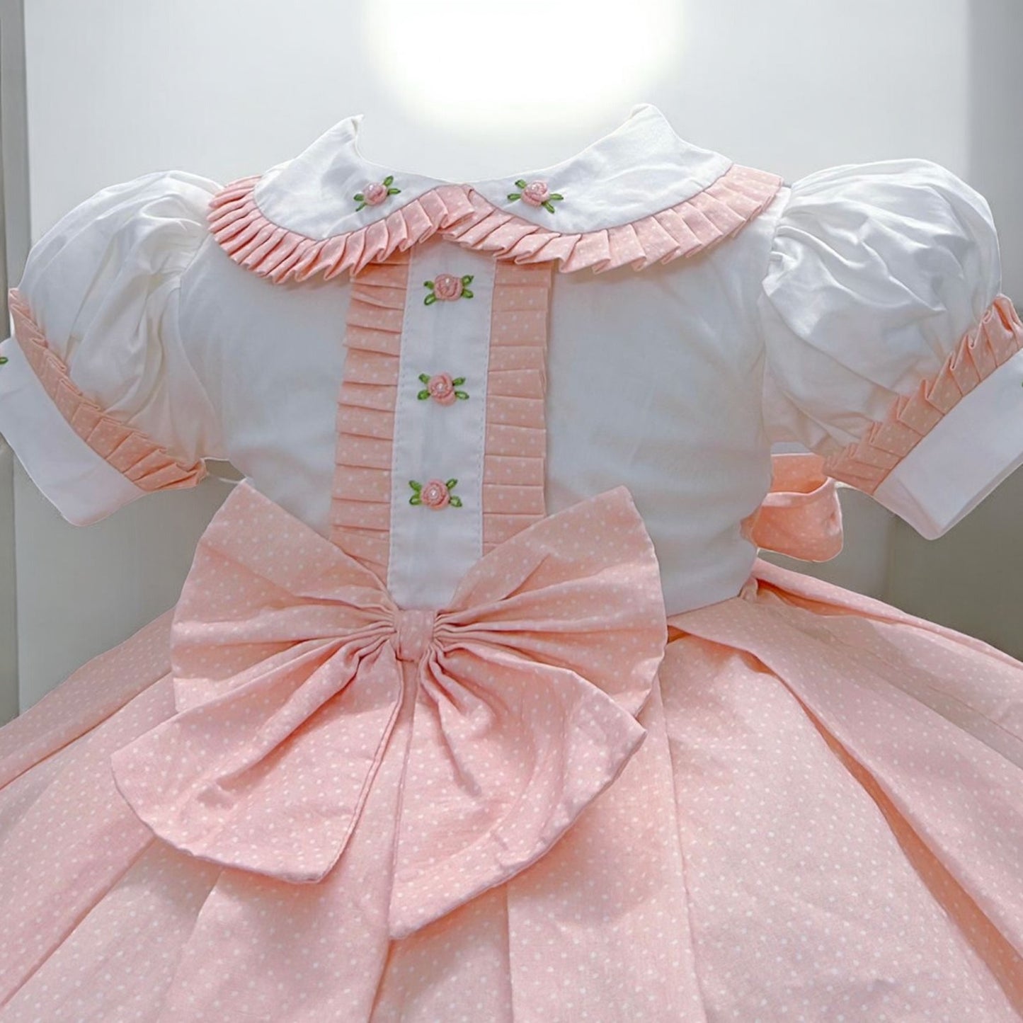 Peach classic dress