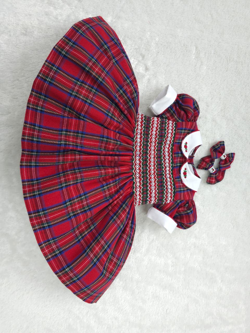 Tartan dress PRE ORDER HERE IN 2 WEEKS ( got matching boys suit coming as well )