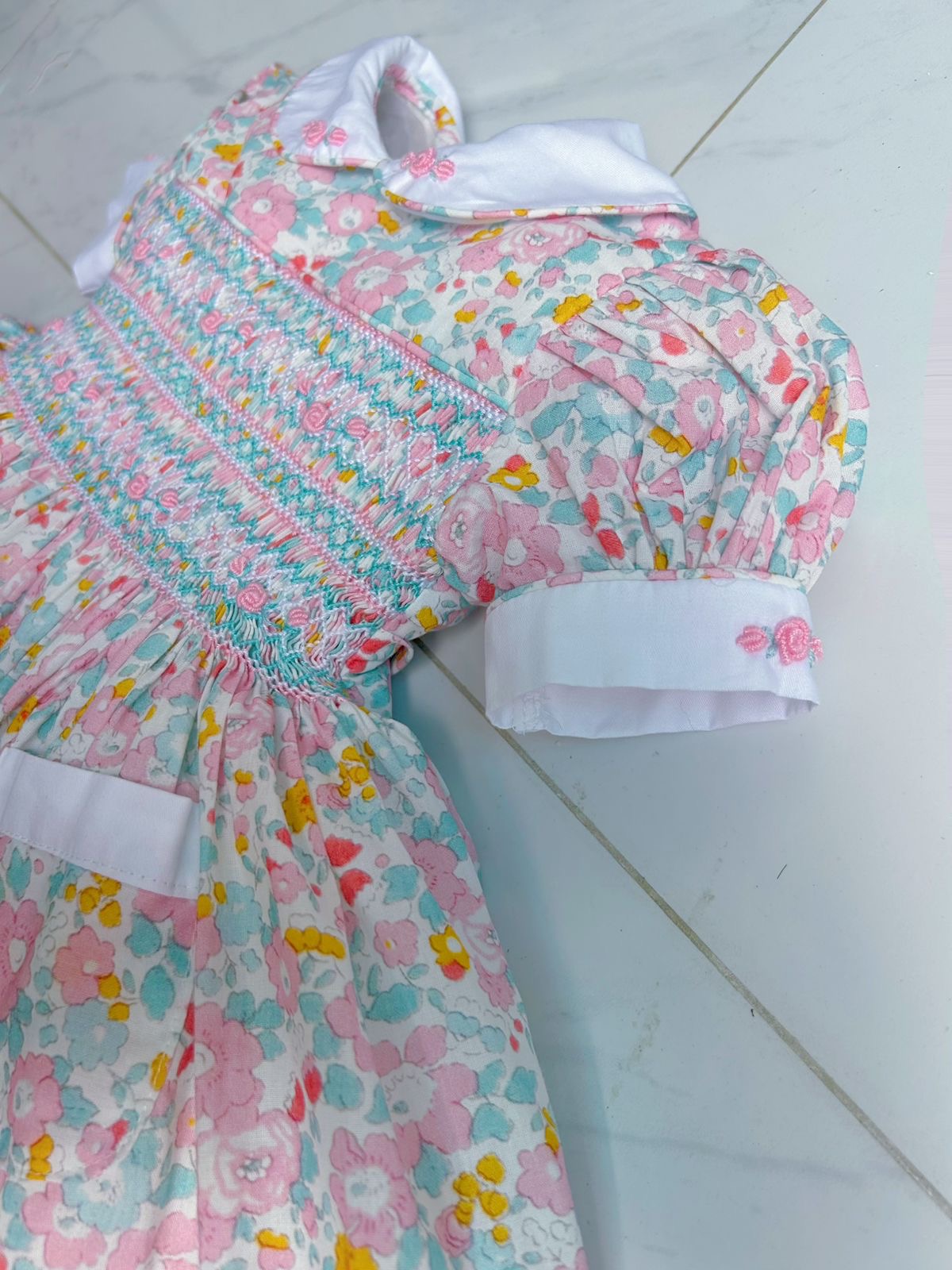 Floral smocked dress