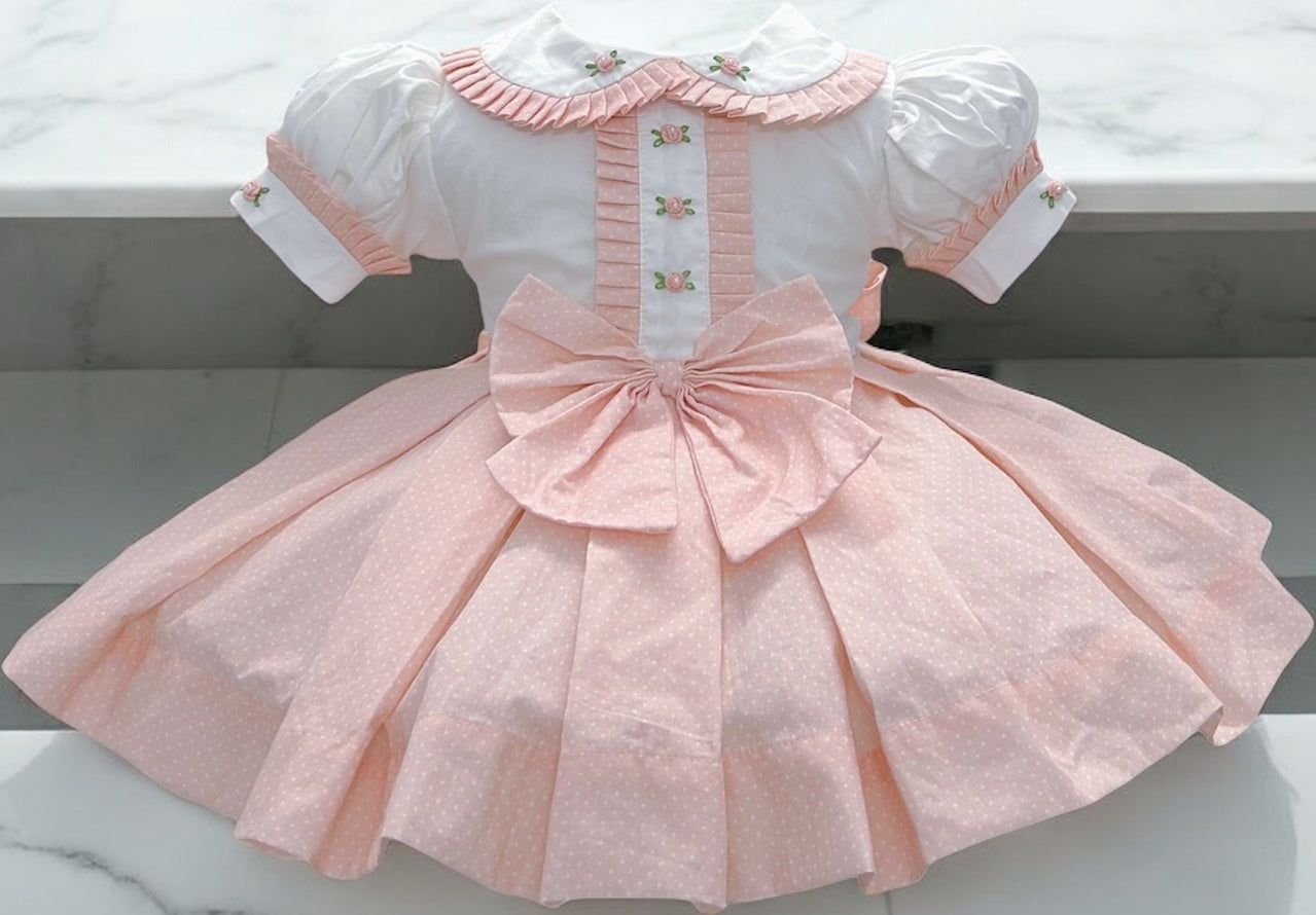 Peach classic dress