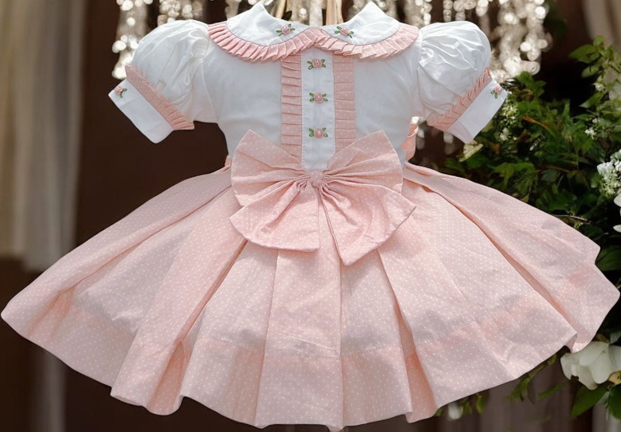Peach classic dress
