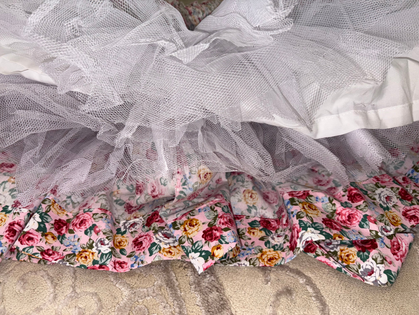 Floral smocked back and front