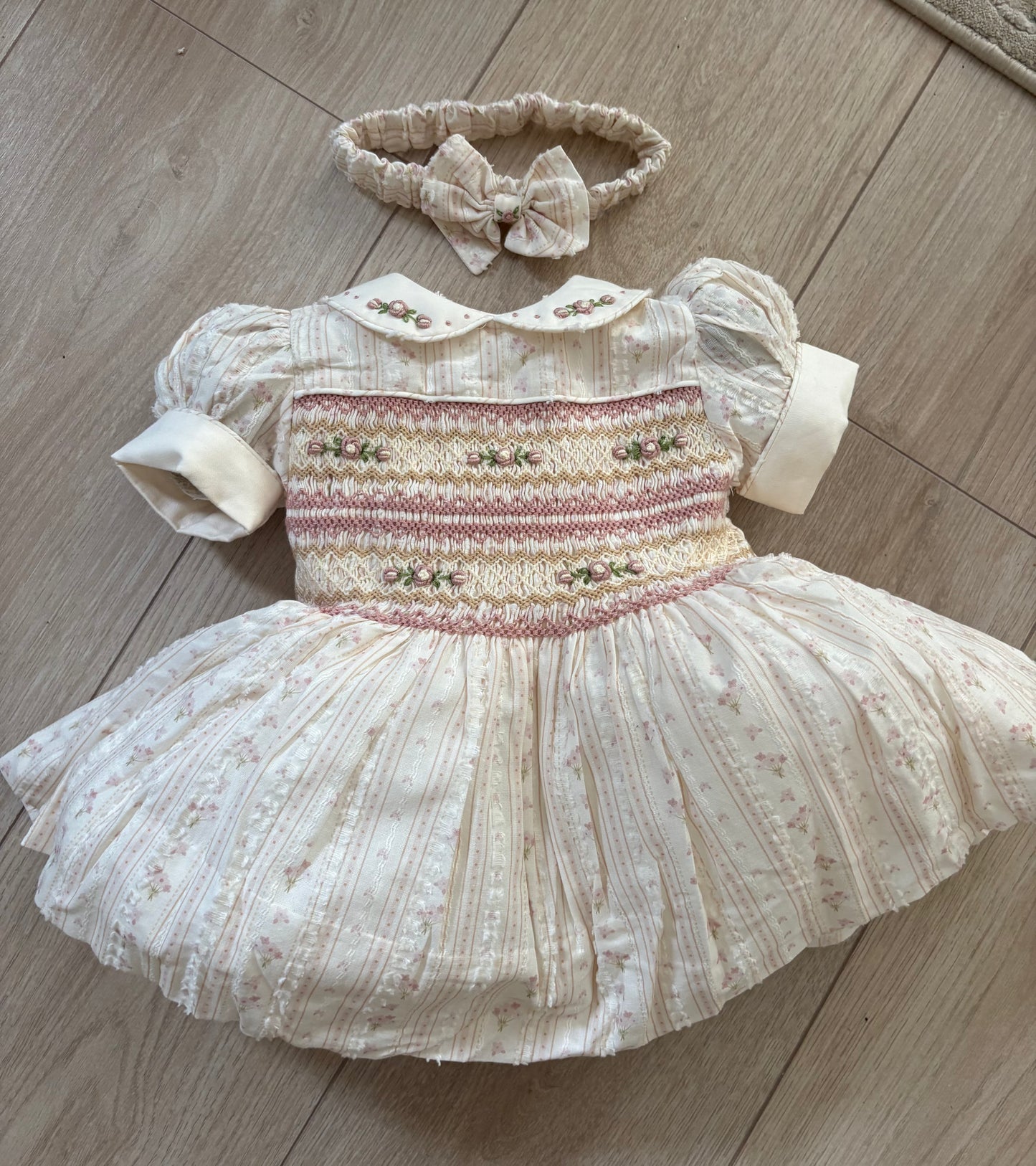 Vintage style smocked dress