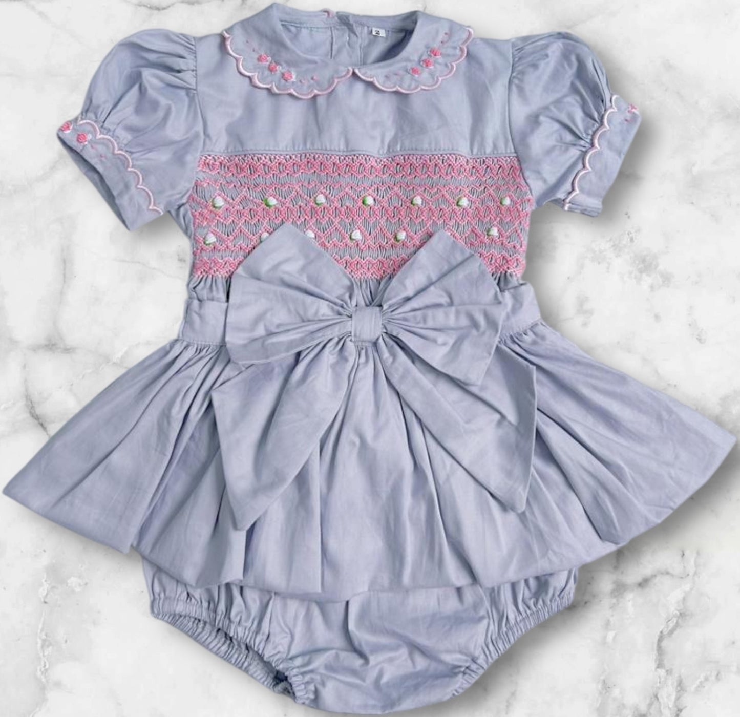 Grey romper with over skirt ( got matching dress available )