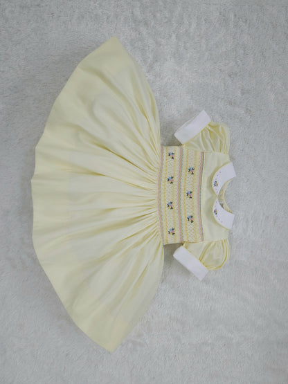 Lemon smocked back and front ( got matching boys suit and girls romper available )