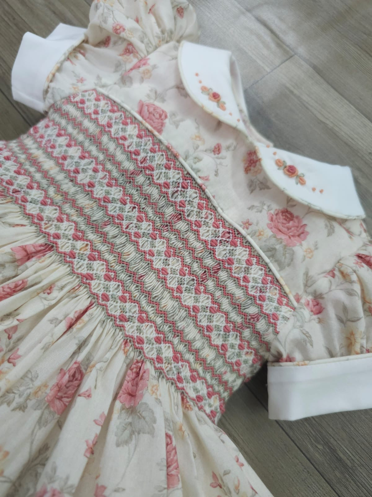 Floral smocked back & front
