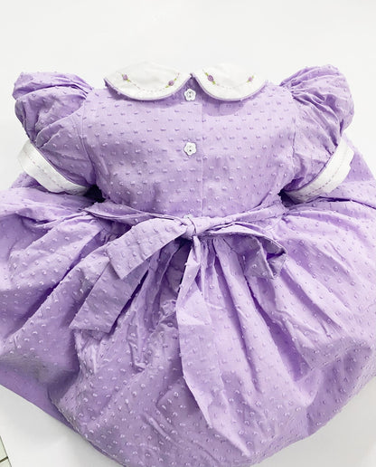 Luxe lilac smocked dress ( got matching romper for sale as well )