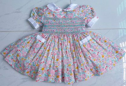 Floral smocked dress