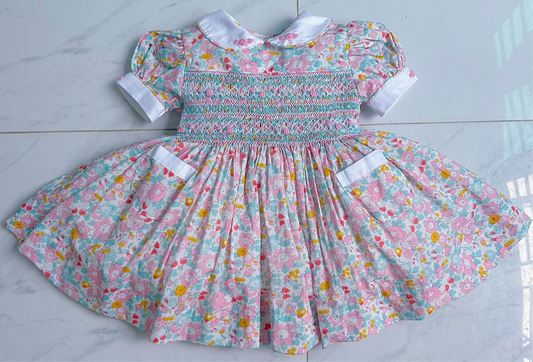 Floral smocked dress
