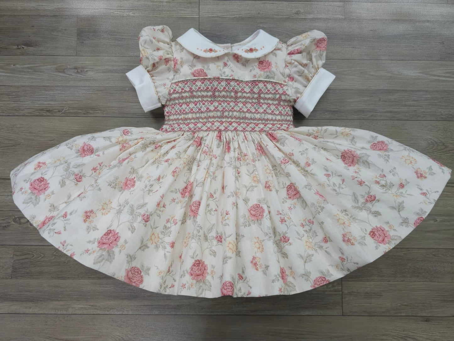 Floral smocked back & front