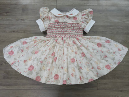 Floral smocked back & front