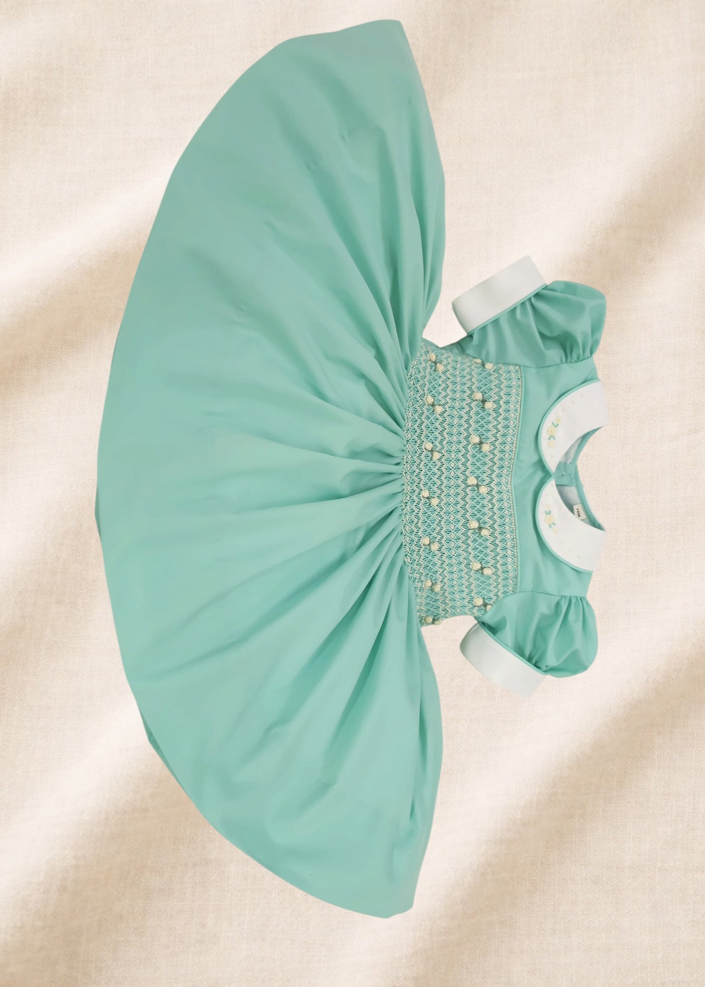 Duck Egg Aqua hand smocked dress ( got matching boys suit available )