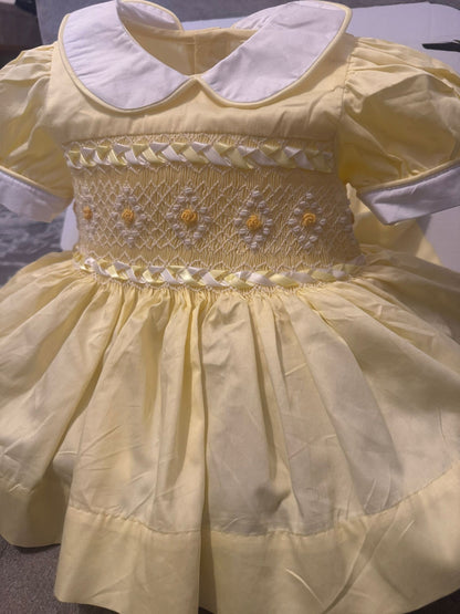 Lemon smocked back and front