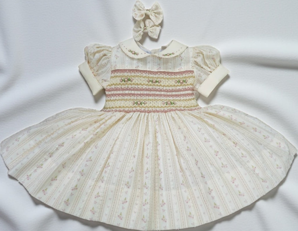 Vintage style smocked dress
