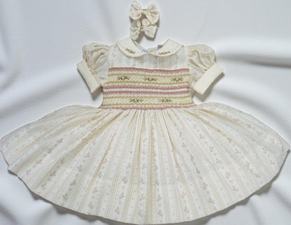 Vintage style smocked dress