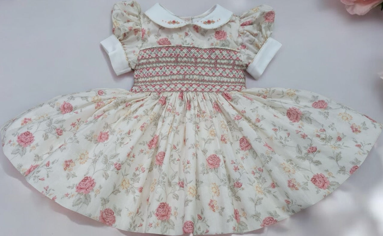 Floral smocked back & front