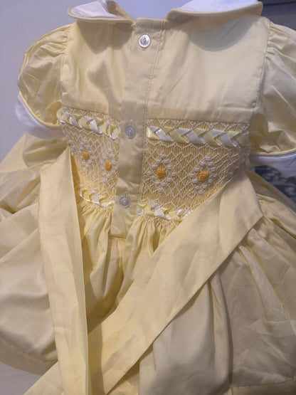 Lemon smocked back and front