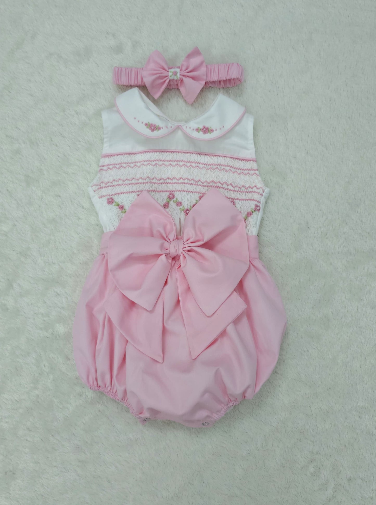 Pink sleeveless romper