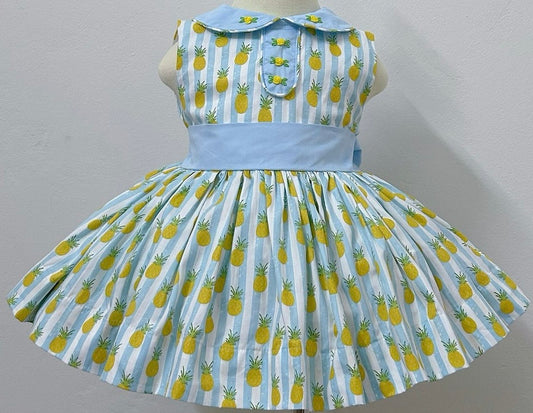 Pineapple sleeveless dress