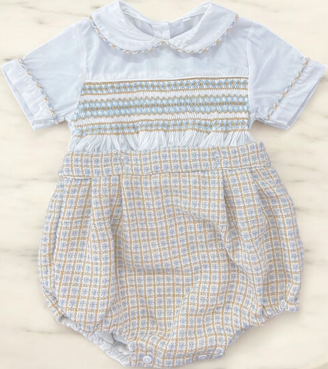 Boys tweed smocked suit ( matching dress available )