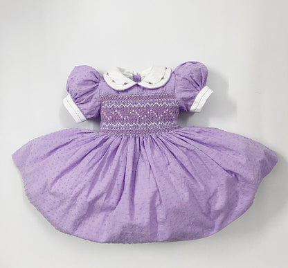 Luxe lilac smocked dress ( got matching romper for sale as well )