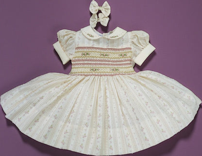 Vintage style smocked dress