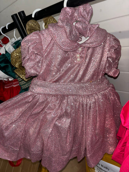 Pink glitter dress