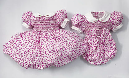 Luxe apple print romper