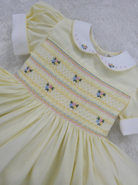 Lemon smocked back and front ( got matching boys suit and girls romper available )