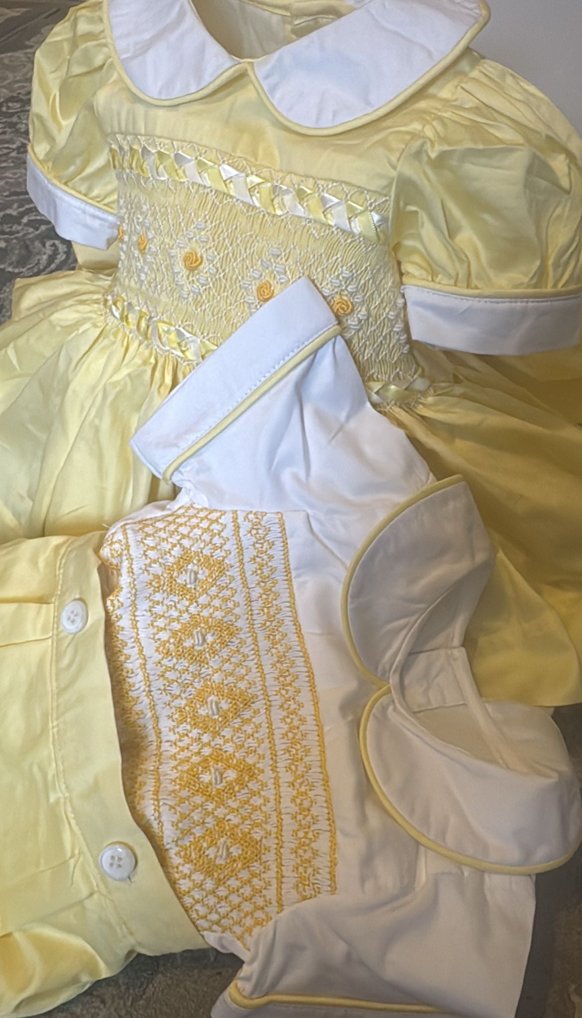 Lemon smocked back and front