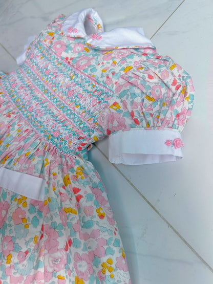 Floral smocked dress
