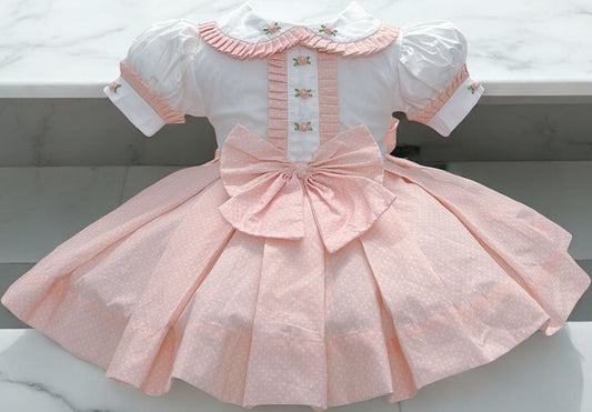Peach classic dress