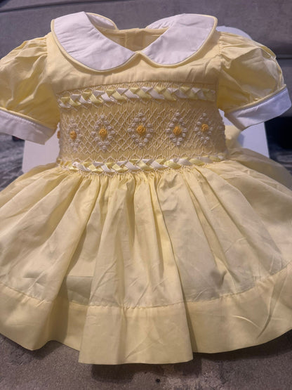 Lemon smocked back and front
