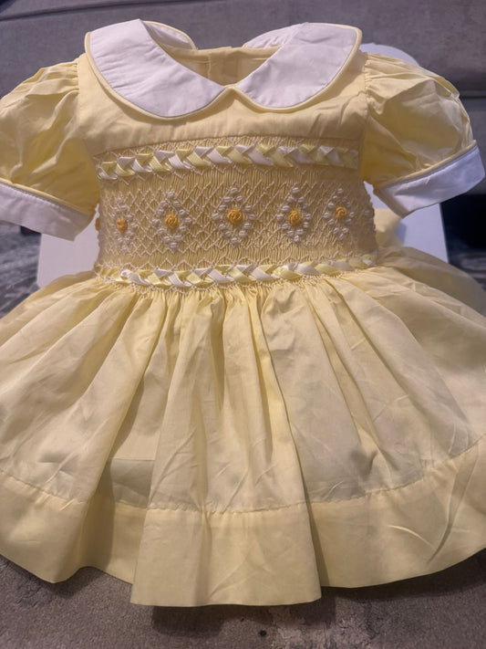 Lemon smocked back and front