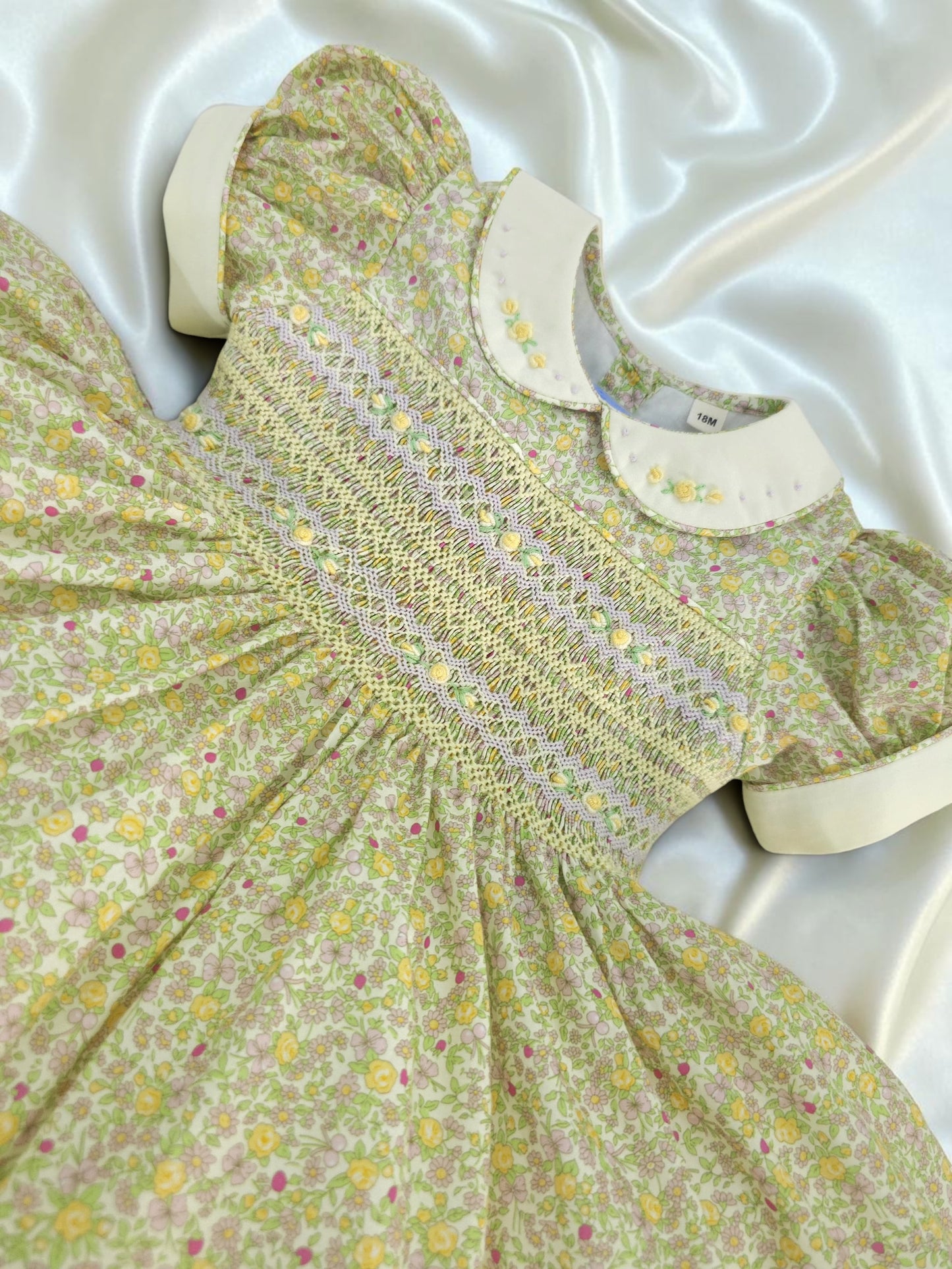 English Meadow Hand Smocked Dress | Baby Jones Ltd