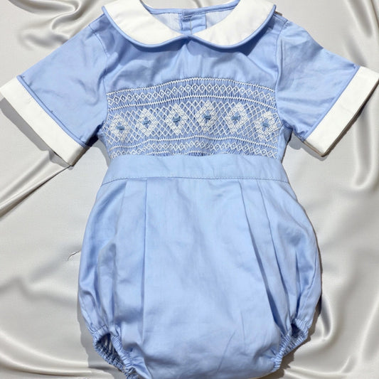 Baby blue smocked boys suit ( got matching dress available )