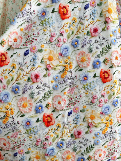 3d print floral classic dress