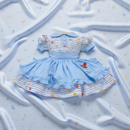 Classic Little Mermaid dress with detachable pinny