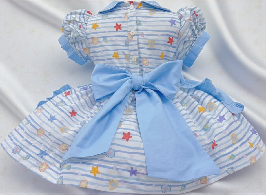 Classic Little Mermaid dress with detachable pinny