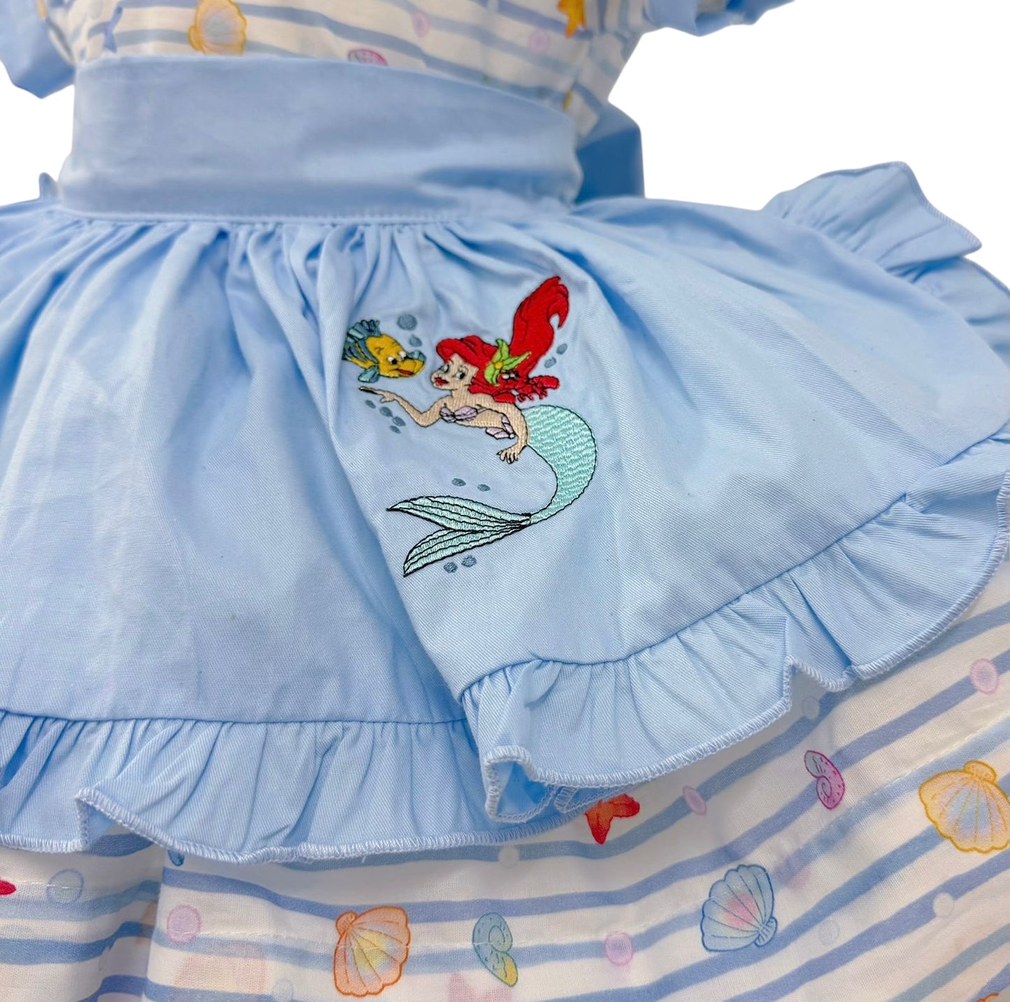 Classic Little Mermaid dress with detachable pinny