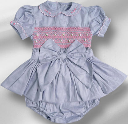 Grey romper with over skirt ( got matching dress available )