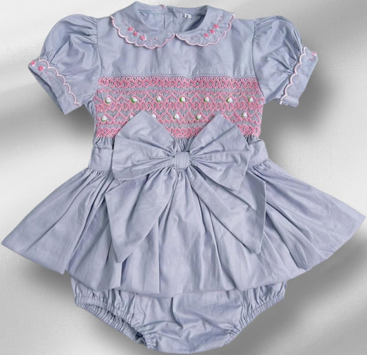 Grey romper with over skirt ( got matching dress available )